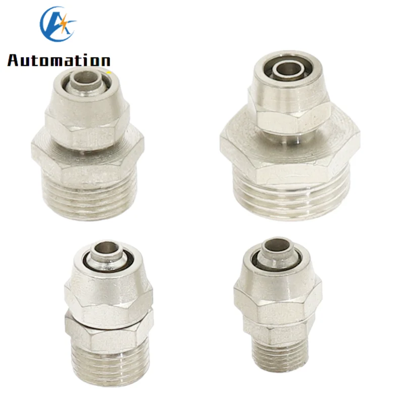Пневматические фиттинги для ПК 4 M5 6 8 10 12 14 16 мм резьба 1/8 3/8 1/2 &quot1/4&quot BSP