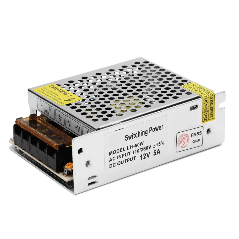 Питание DC12V 1A 5A 8A 10A 15A 20A 30A трансформаторы Светодиодный драйвер для Светодиодные