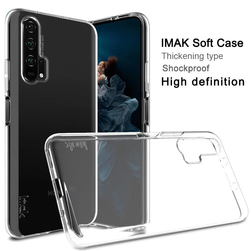 IMAK мягкие прозрачные чехлы из ТПУ для huawei Nova 5t Honor20 Honor 20 Pro Чехол прозрачный силиконовый чехол для телефона полная защита