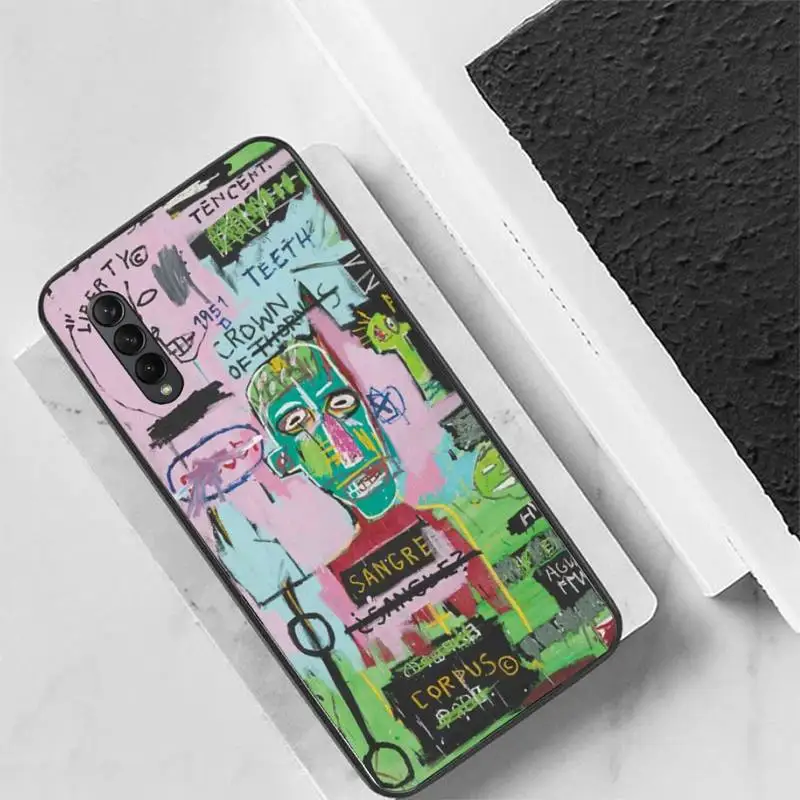 Чехол для телефона с изображением граффити Джинса Мишеля Basquiat Samsung Galaxy J4 J5 J6 J7 J8