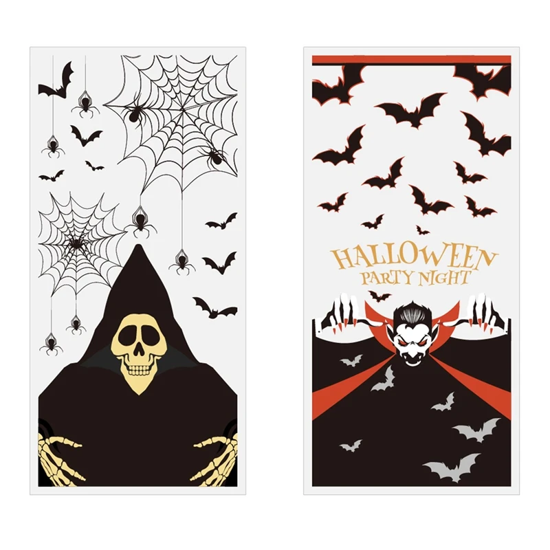 

50 шт. череп сумки конфеты Хэллоуин печенье мешки для пирожных вечерние украшения Пластик Сумка День рождения снежный шар чехол расходные ма...