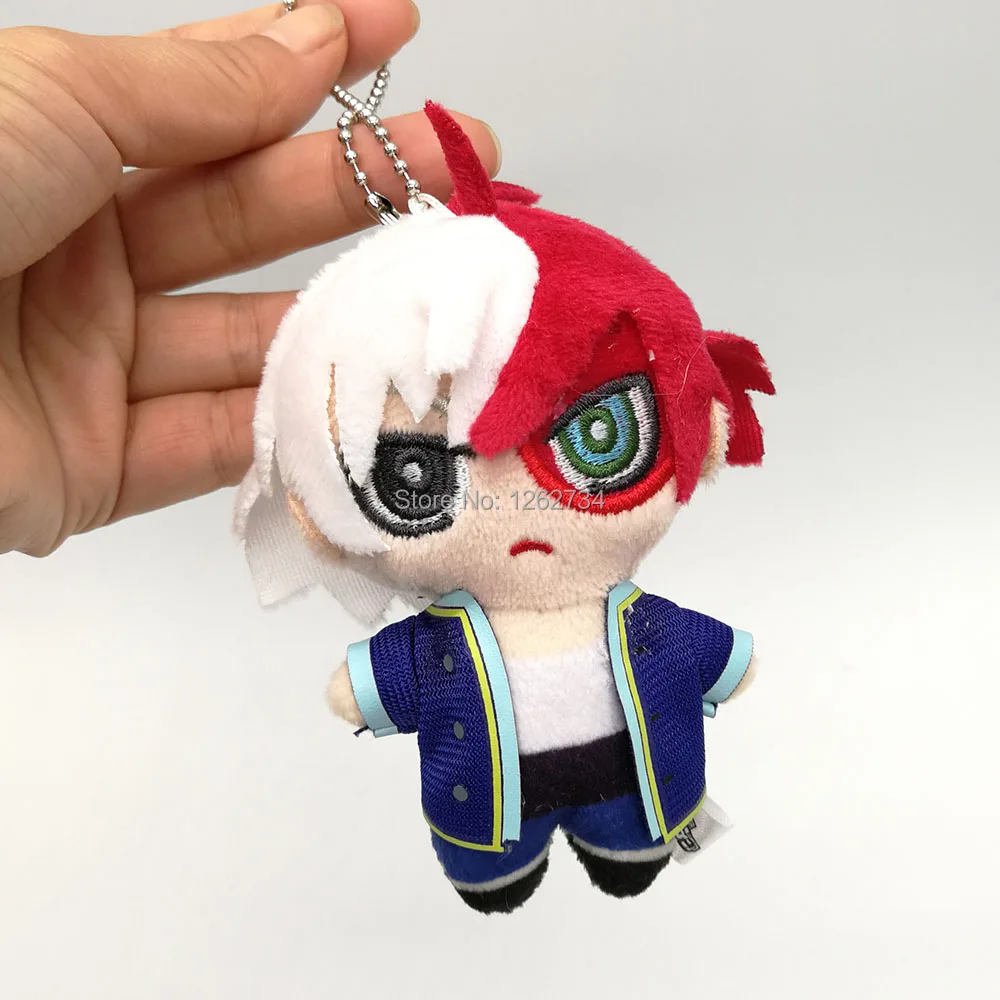 C Todoroki Shoto10cm 4-15 см My Hero Academy Bakugou Katsuki Todoroki Shoto Midoriya Izuku плюшевый брелок брошь значок с мешком фигурка игрушка TYQQ - Цвет: C Todoroki Shoto10cm