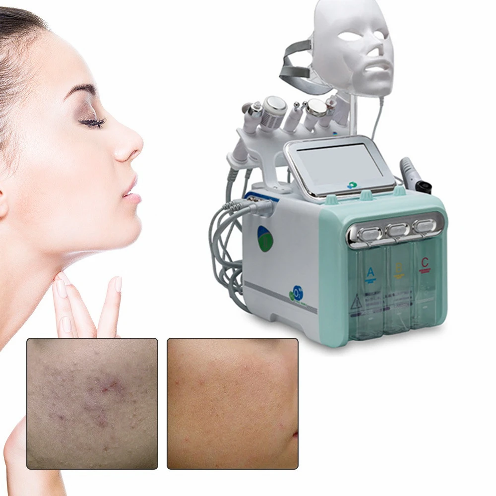 Профессиональная 7 в 1 гидравлическая дермабразия Aqua Peel Clean Skin Care BIO светильник RF
