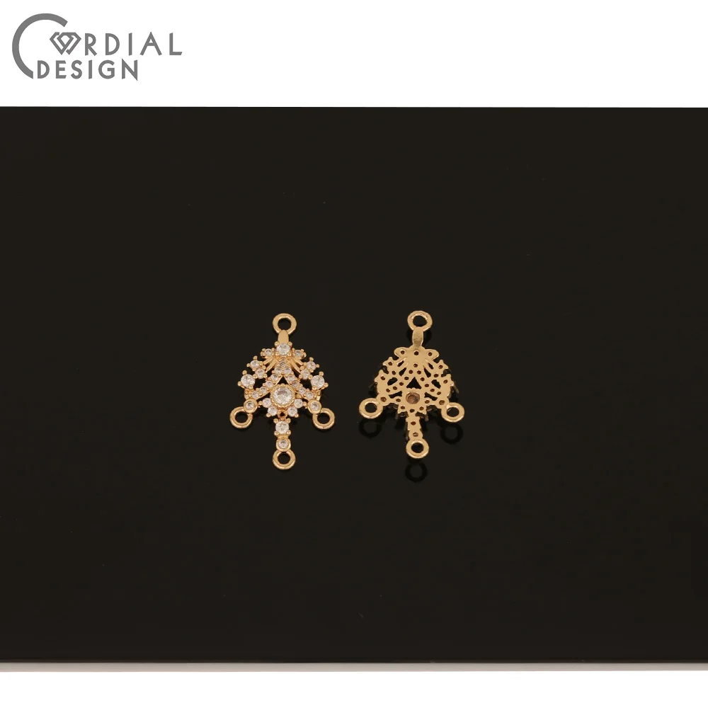 

Cordial Design 50Pcs Earrings Accessories/CZ Pendant/Jewelry Findings & Components/DIY Connector/Hand Made/Jewelry Making/Charms