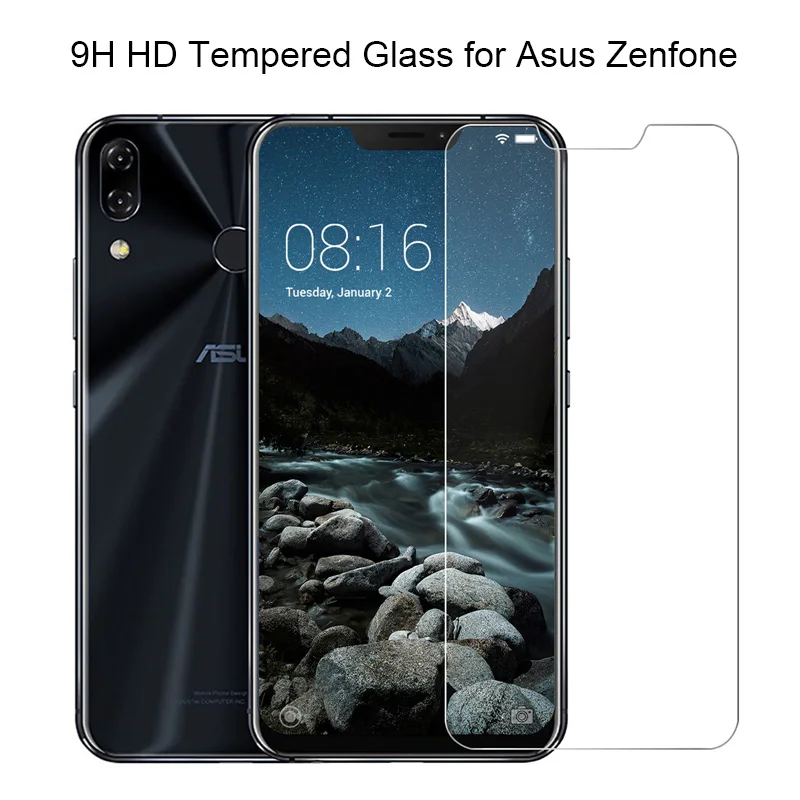 

2 Pieces Protective Glass for Asus ZC451TG ZB452KG ZB500KL 9H Screen Protector for Asus Zenfone 5 Go 4 Max ZD553KL Hard Film