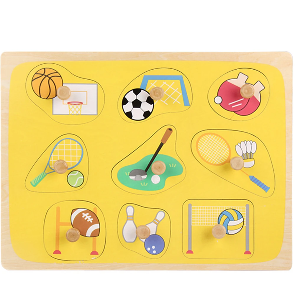 Деревянная 3D головоломка Монтессори высокое качество животное цифровая буква