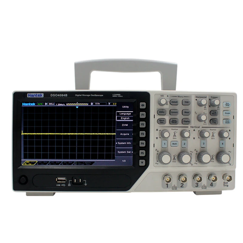 Цифровой осциллограф Hantek DSO4084B 4 канала полоса пропускания 80 МГц портативный USB с