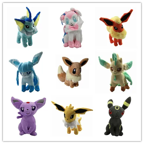 Eevee фигурки плюшевые куклы Umbreon Espeon Jolteon Vaporeon Flareon Glaceon Leafeon Sylveon детские игрушки отличный подарок