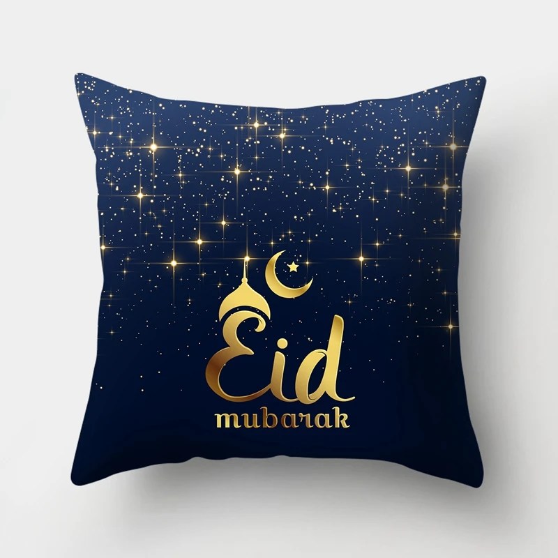 

Ramadan Decorations For Home Islamic Eid Mubarak Decor Sofa Throw Pillow Cases Muslim Mosque Decorative Cotton Cushion Cover