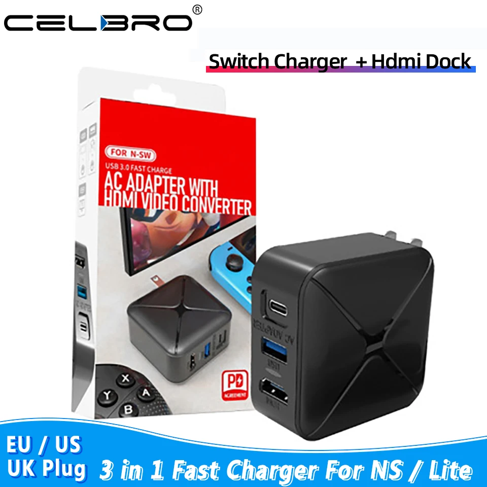 Зарядное устройство для Nintendo Switch Usb 3 0 адаптер переменного тока быстрой зарядки с