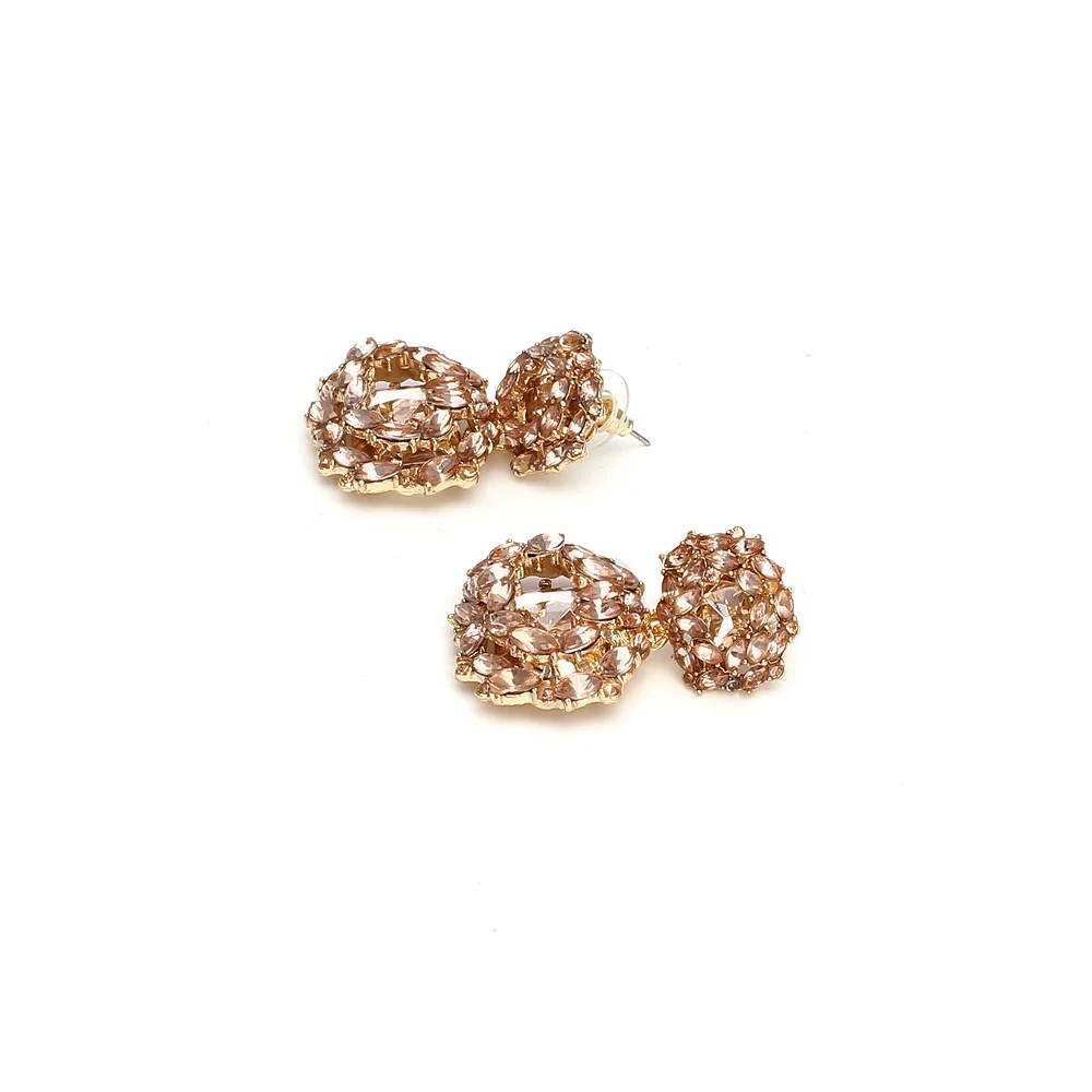 Золотые геометрические серьги элегантные Висячие модные для вечеринок