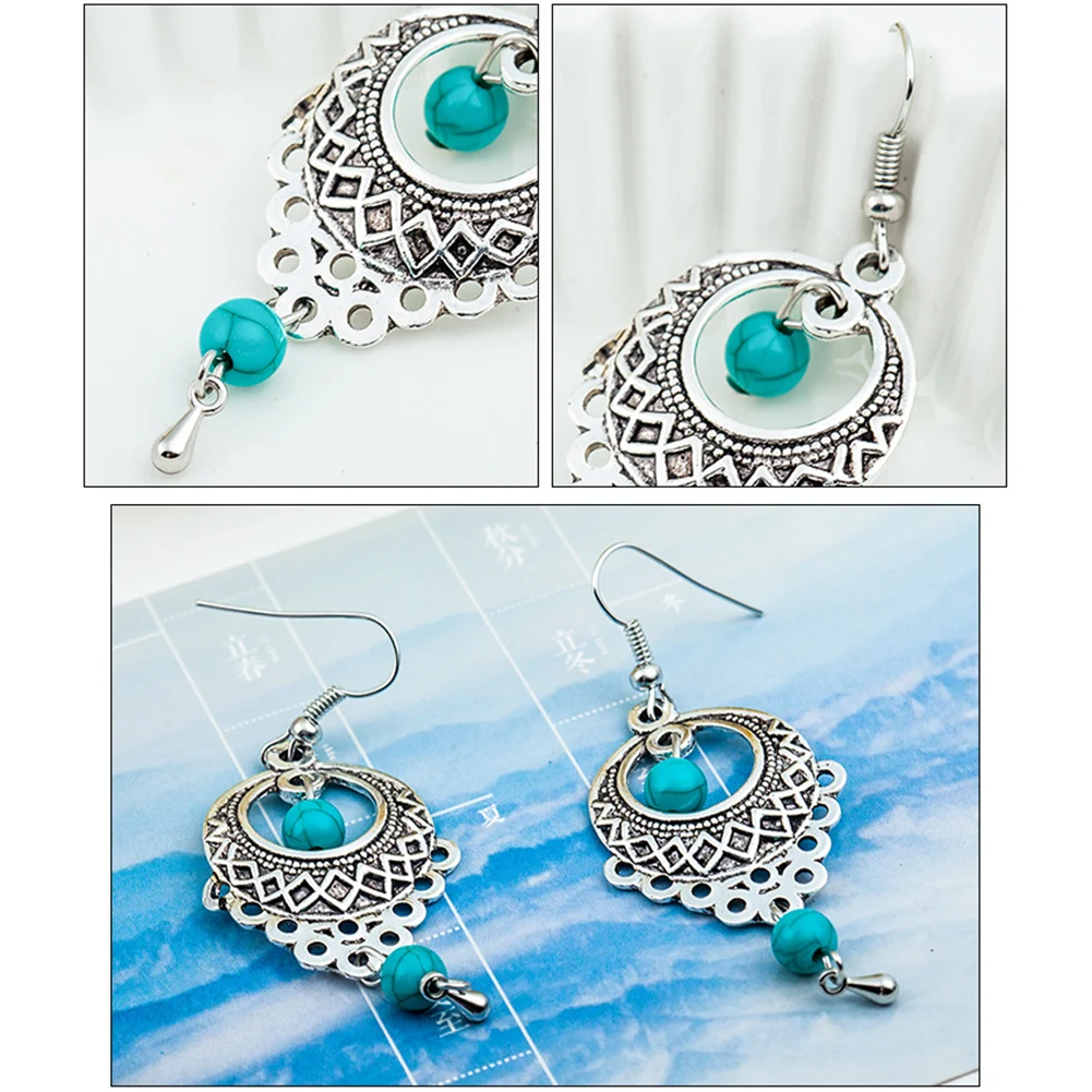 Модные серьги для женщин винтажные серебряные капли Специальные Серьги капельки