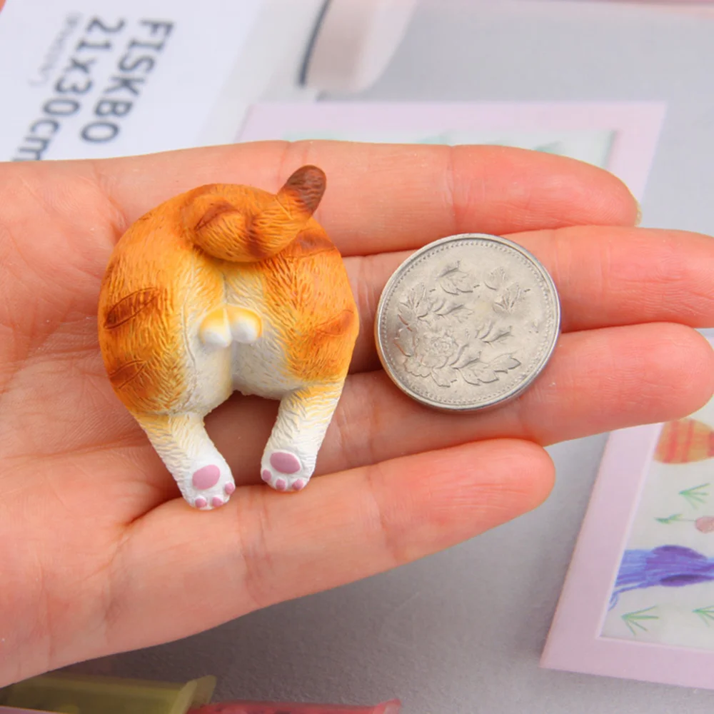 

4Pcs Creative Cartoon Fridge Message Stickers Funny Cat Bottom Stereoscopic Magnetic Refrigerator Paste