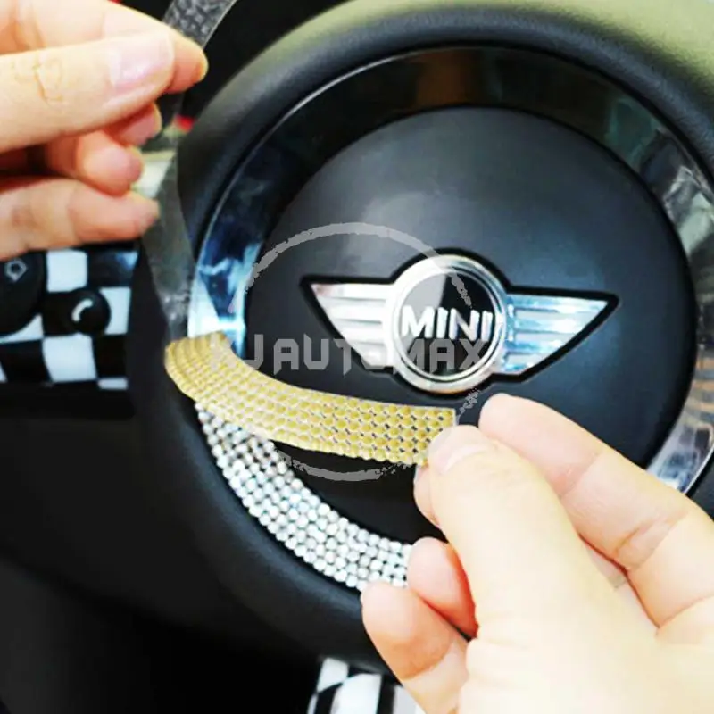 KJAUTOMAX для Mini Cooper R55 R56 R60 Руль украшения кольцо кристалл мягкий