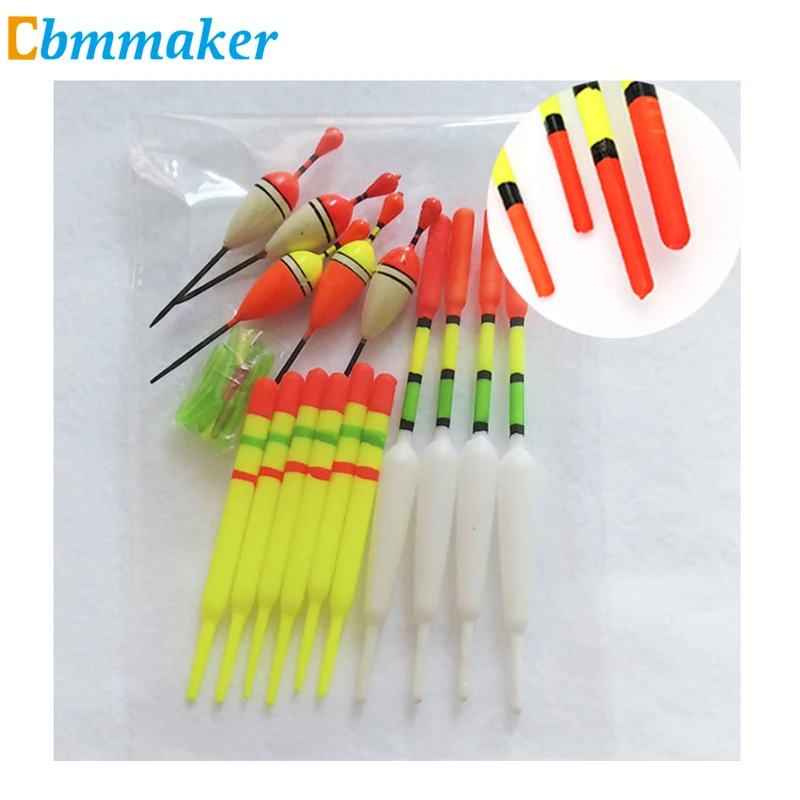 

15 fishing buoys sea assorted buoys suitable for all kinds of fishing rubber buoys with bait bracket fishing accessories