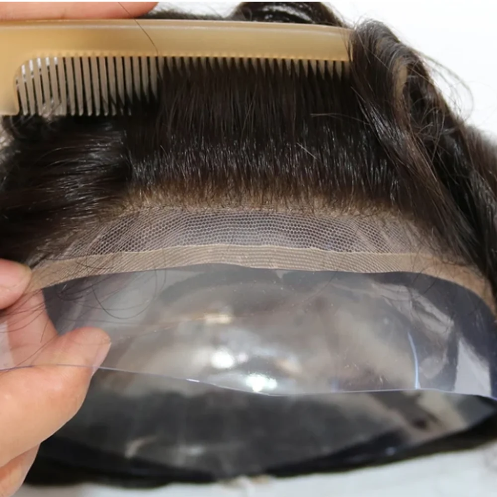 BYMC коричневый Бразилия человека Волосы Remy заменить Для мужчин t Системы для