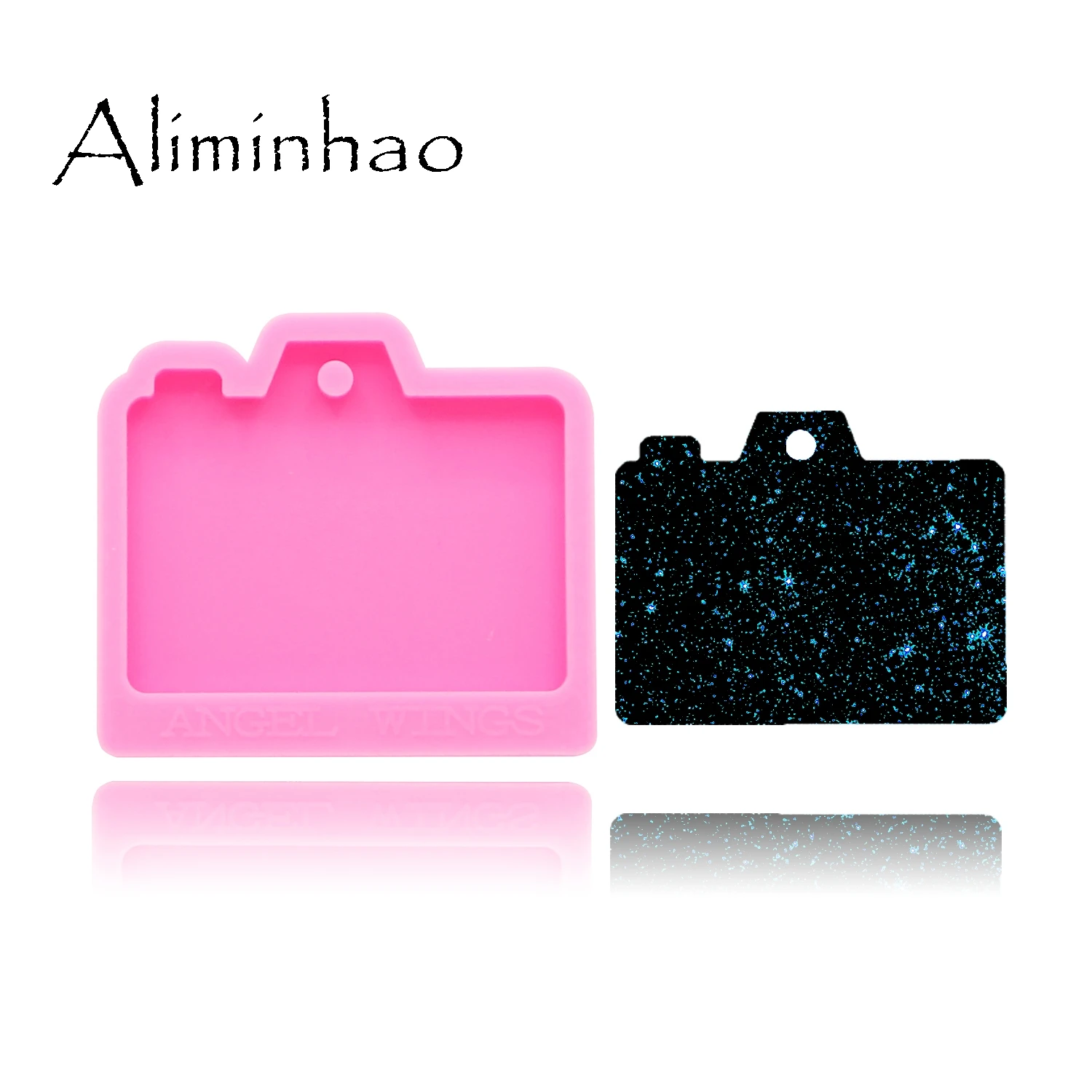 Pink 1pc DY0172 блестящие силиконовые формы для камеры DIY Форма для эпоксидной смолы силиконовый брелок ремесло пользовательские формы - Цвет: Pink 1pc