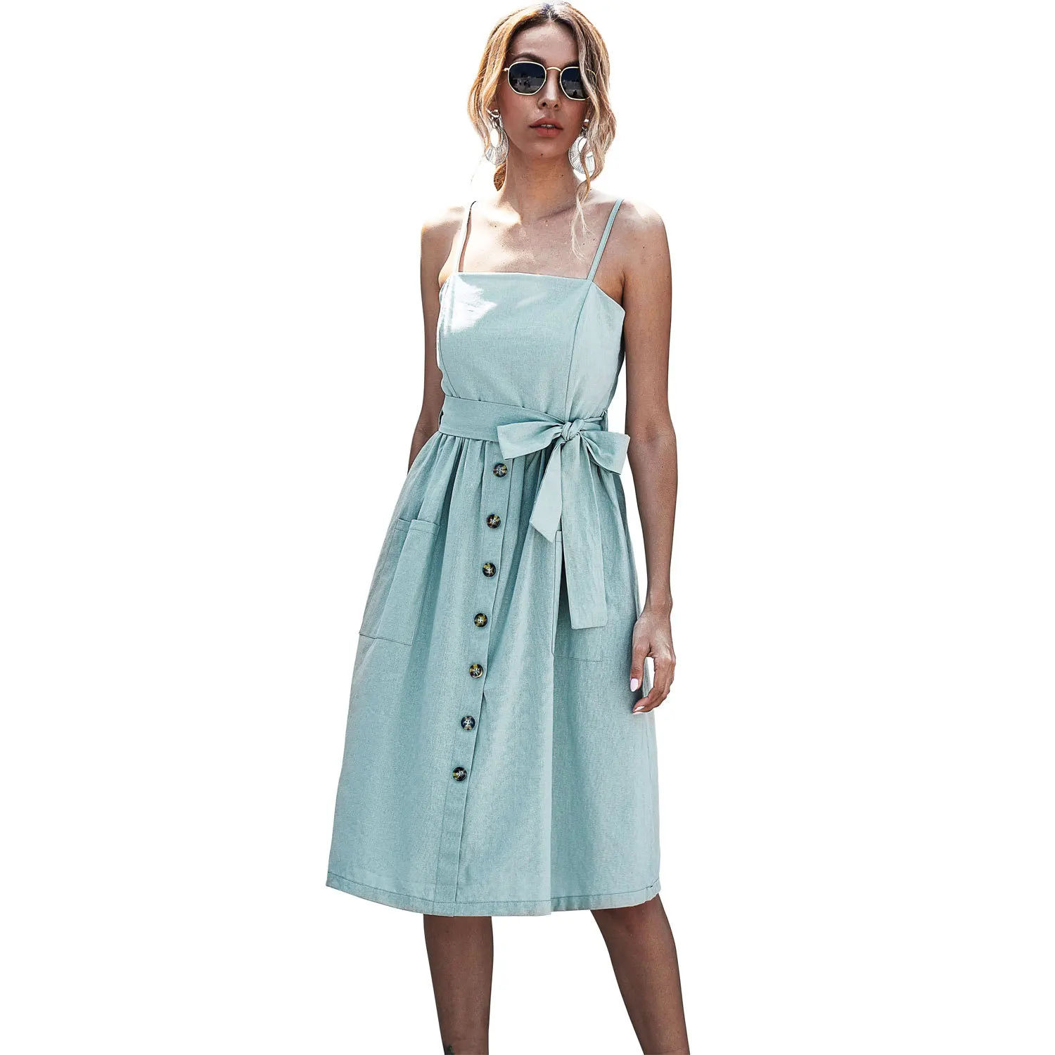 

ZOGAA 2020 Spring and Summer New European and American Women's Dresses Suspender Skirts Sexy Dress Cross-border Explosions