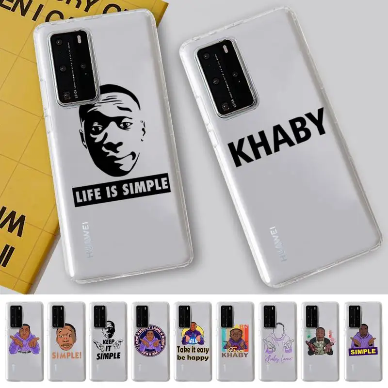 

Funny Khaby Lame Art Phone Case For Huawei P 20 30 40 pro lite Psmart2019 Honor 8 10 20 Y5 6 2019 Nova3E