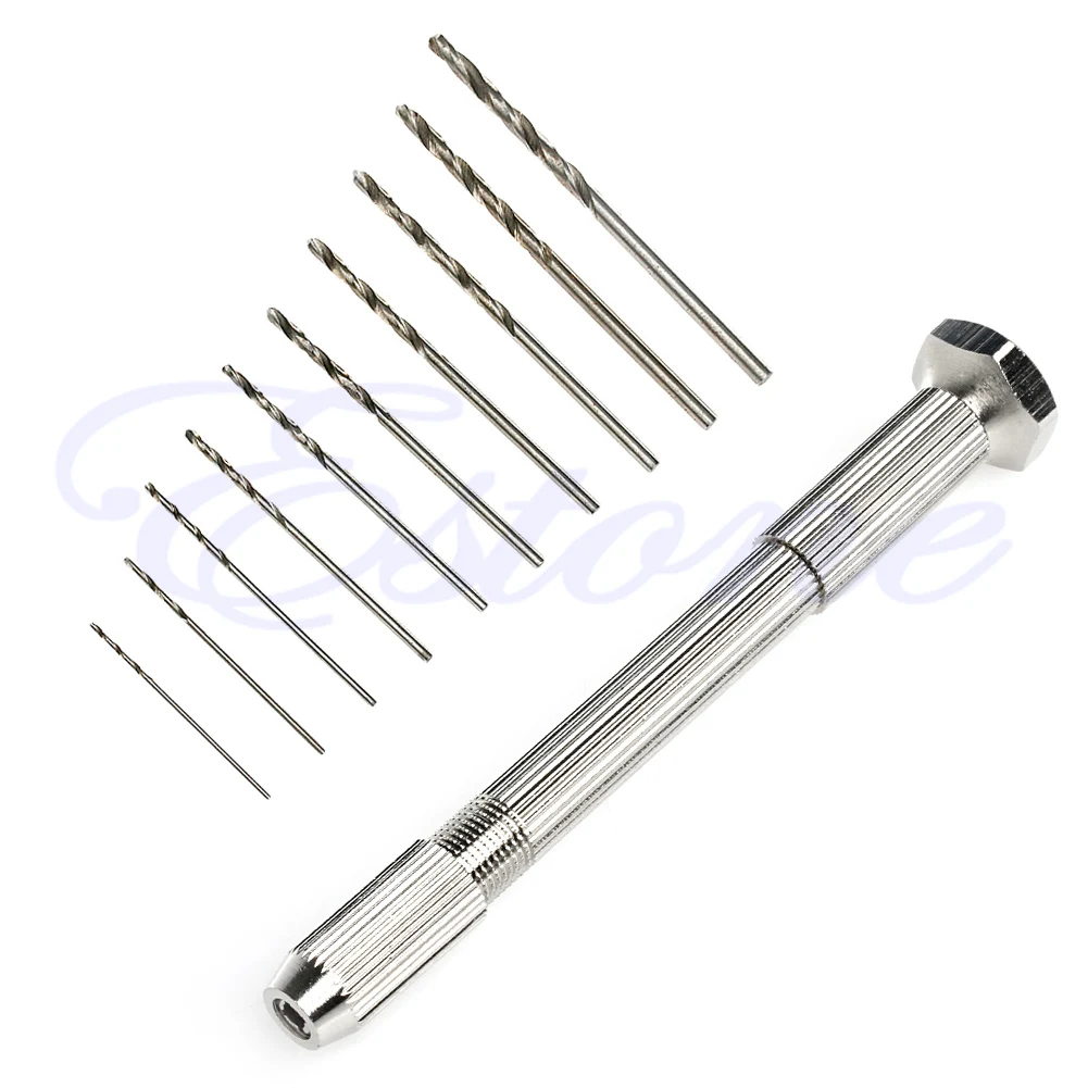

Portable Hand Twist Drill Jewelers Sliding Drilling Metal Spiral Tool With Drill
