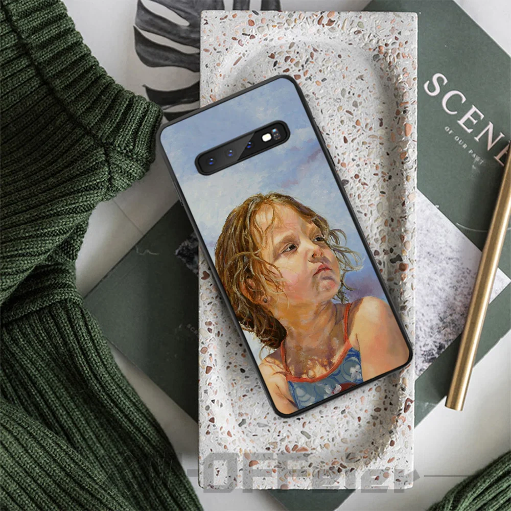 BaweiTE знаменитый очаровательный черный чехол из ТПУ для Samsung S9 plus S5 S6 edge S7 S8 S10 E |