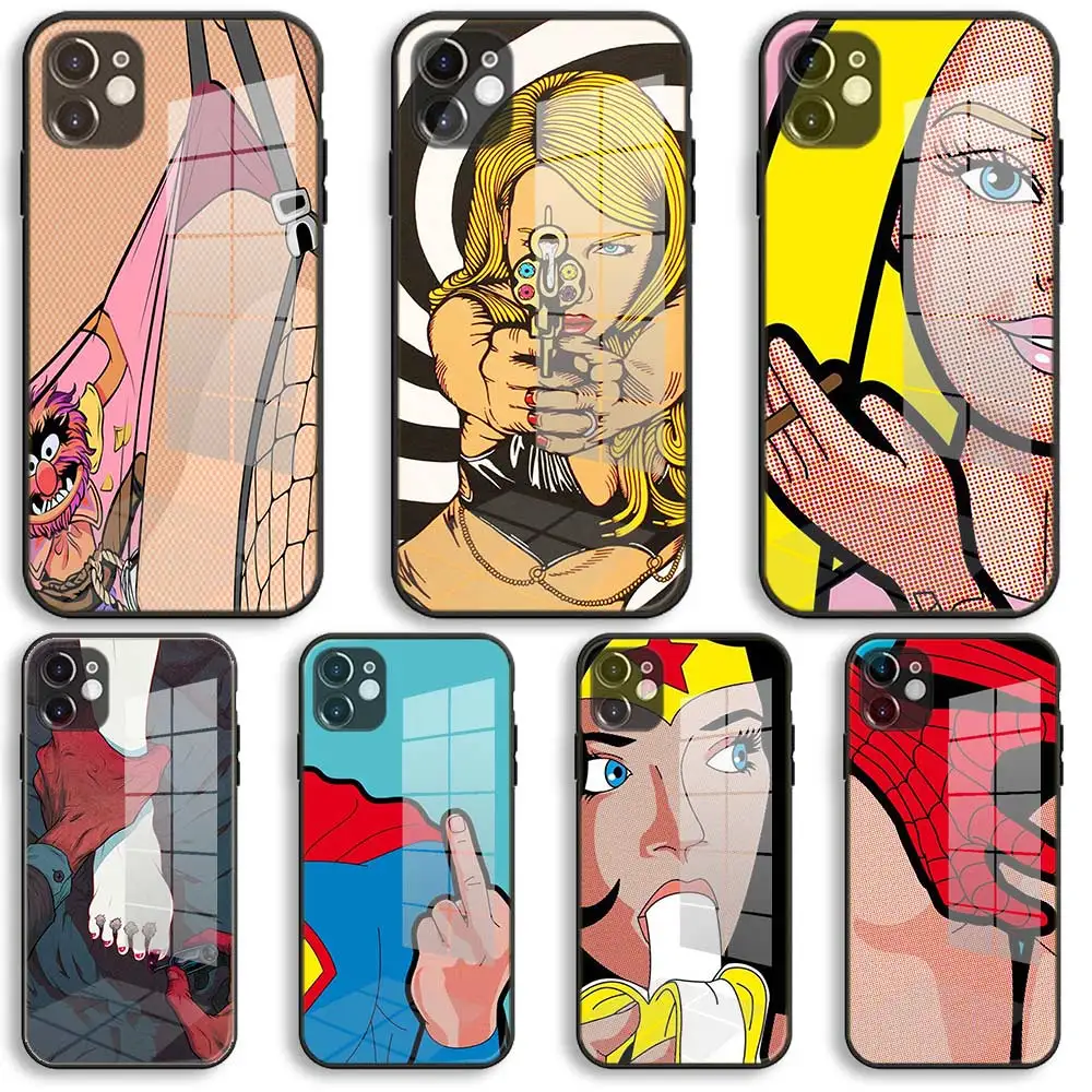 

Secret life sexy body art Soft Glass Silicone Case For iPhone 13 12 11 Pro X XS Max XR 8 7 6 Plus SE 2020 S Mini Balck Cover