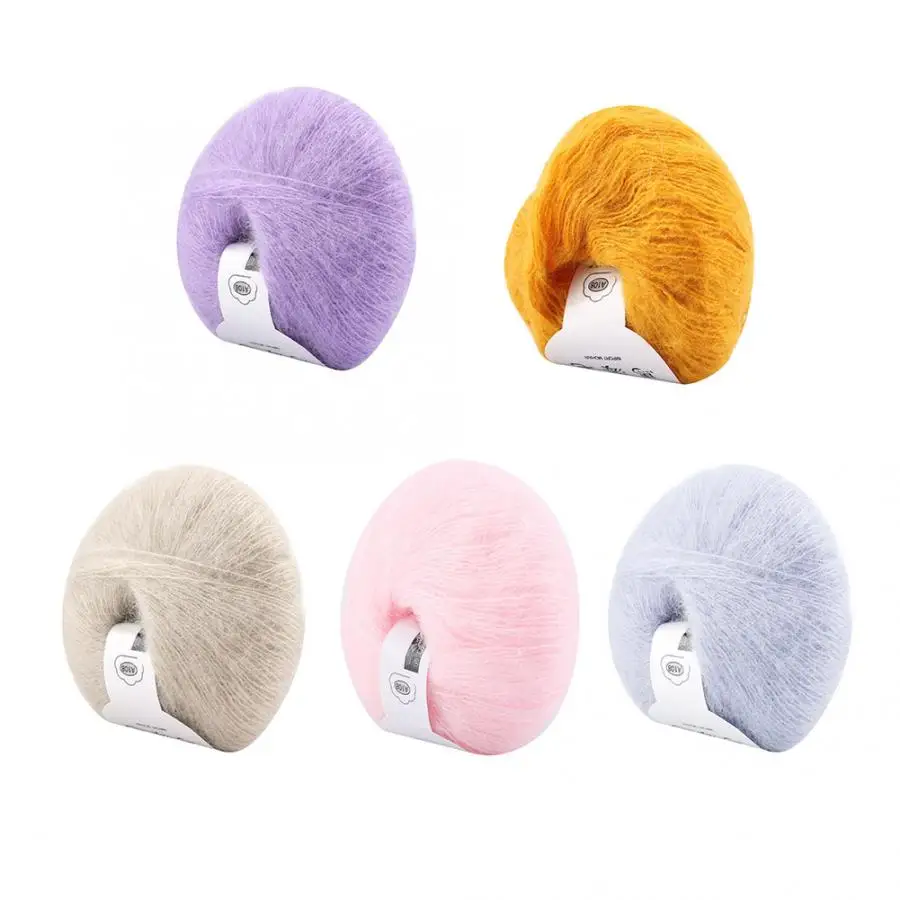 Пряжа мягкая мохеровая вязаная шерстяная пряжа DIY шаль шарф вязанная нить