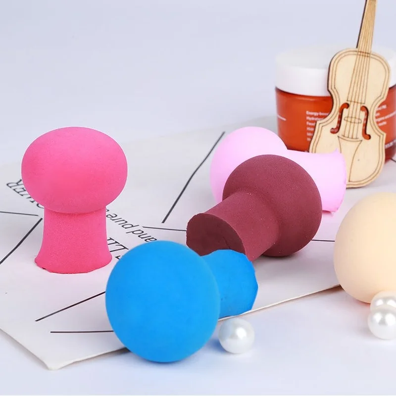 

Non-latex Makeup Sponge Mushroom Head Powder Liquid Foundation Puff Dry & Wet Multi- function Cosmetic Tool Tamp Storage Box