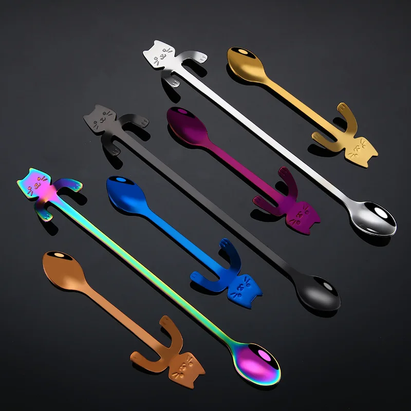 2 шт. креативная мультяшная подвесная чашка из нержавеющей стали 304 с длинной