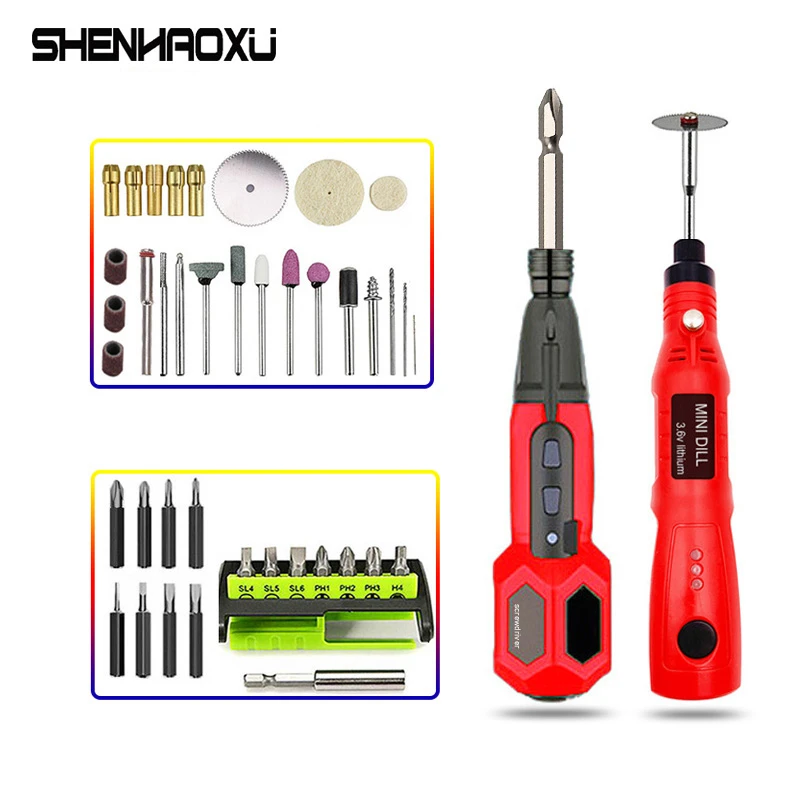 Набор электроинструментов Беспроводная электрическая отвертка мини