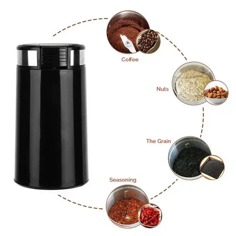 Verkauf Mini Elektrische Kaffeemühle Cafe Gras Muttern Kräuter Körner PepperTobacco Spice Mehl Mühle Kaffee Bohnen Grinder Maschine Sonifer EU