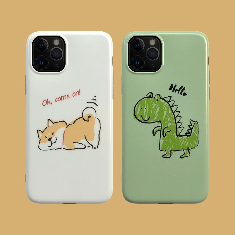 Совершенно новый мягкий чехол с изображением собачьего динозавра для iPhone 11 11Pro