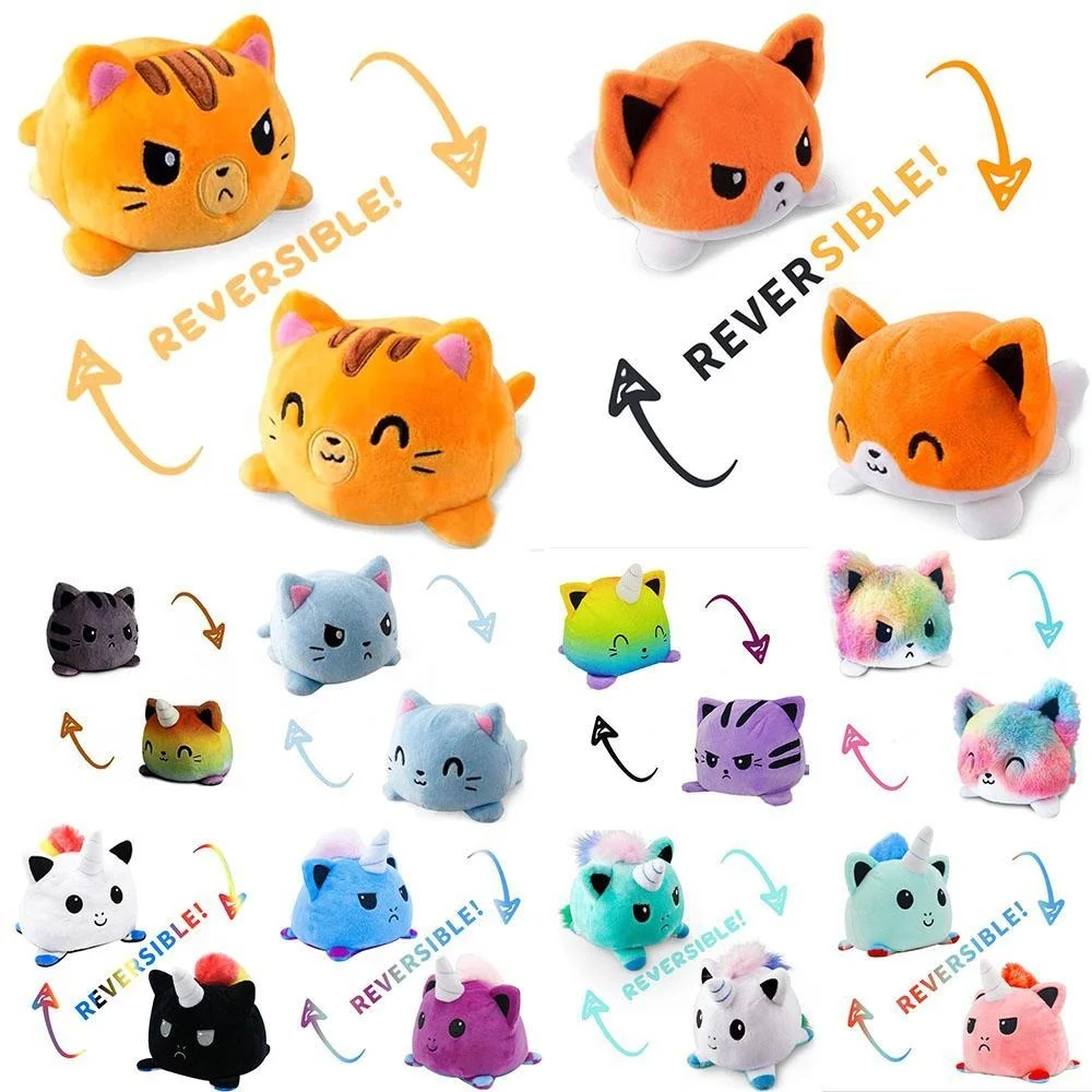 Многофункциональная мягкая плюшевая игрушка в виде кошки плюшевое животное