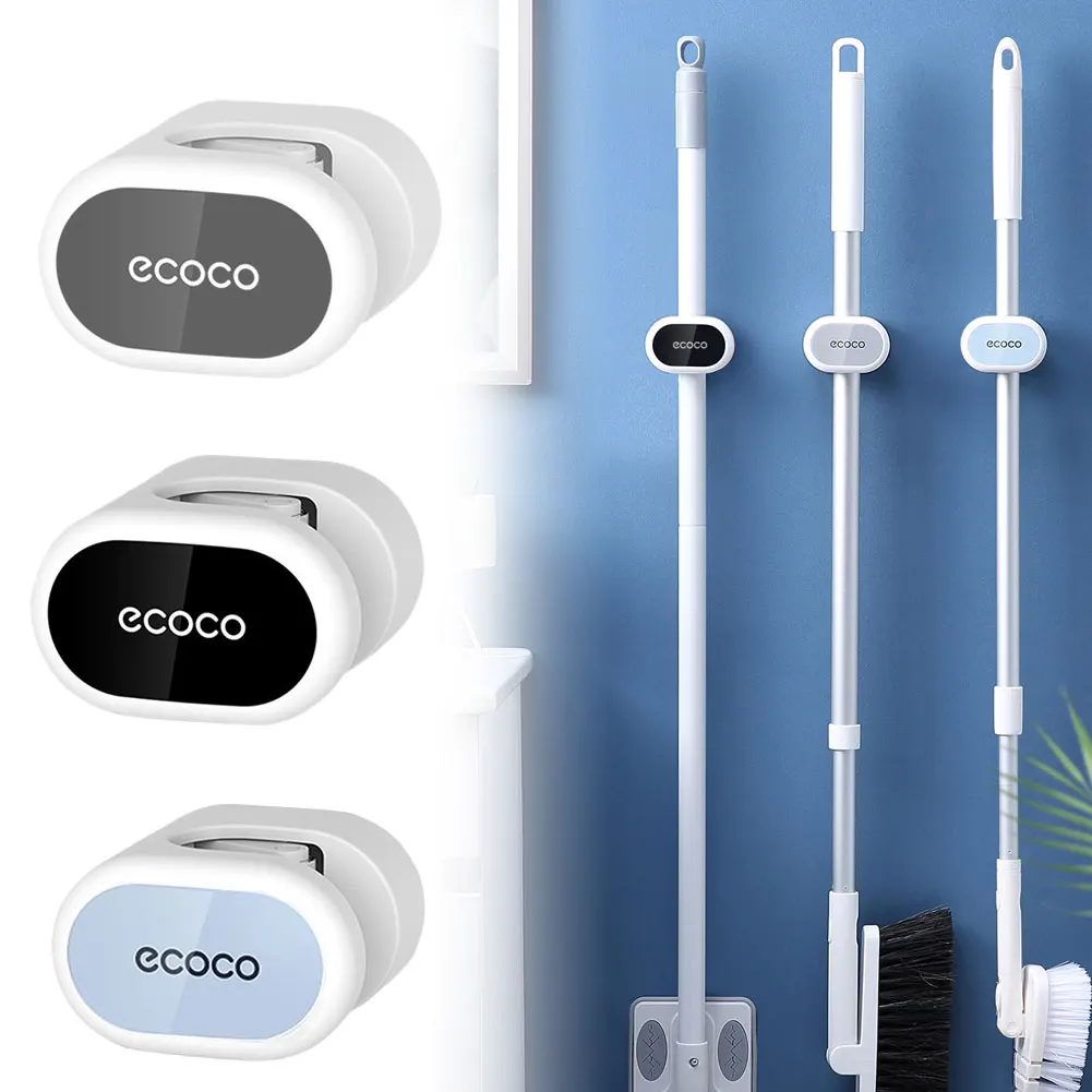 

Mop Broom Rack Wall-Mounted Mop Rack Household Viscose Storage Hook Rack Kitchen Bathroom Storage Rack