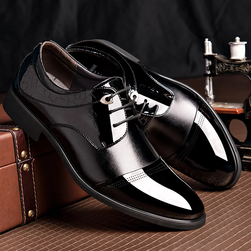 Роскошные Мужские модельные туфли в британском стиле Деловые оксфорды Сезон