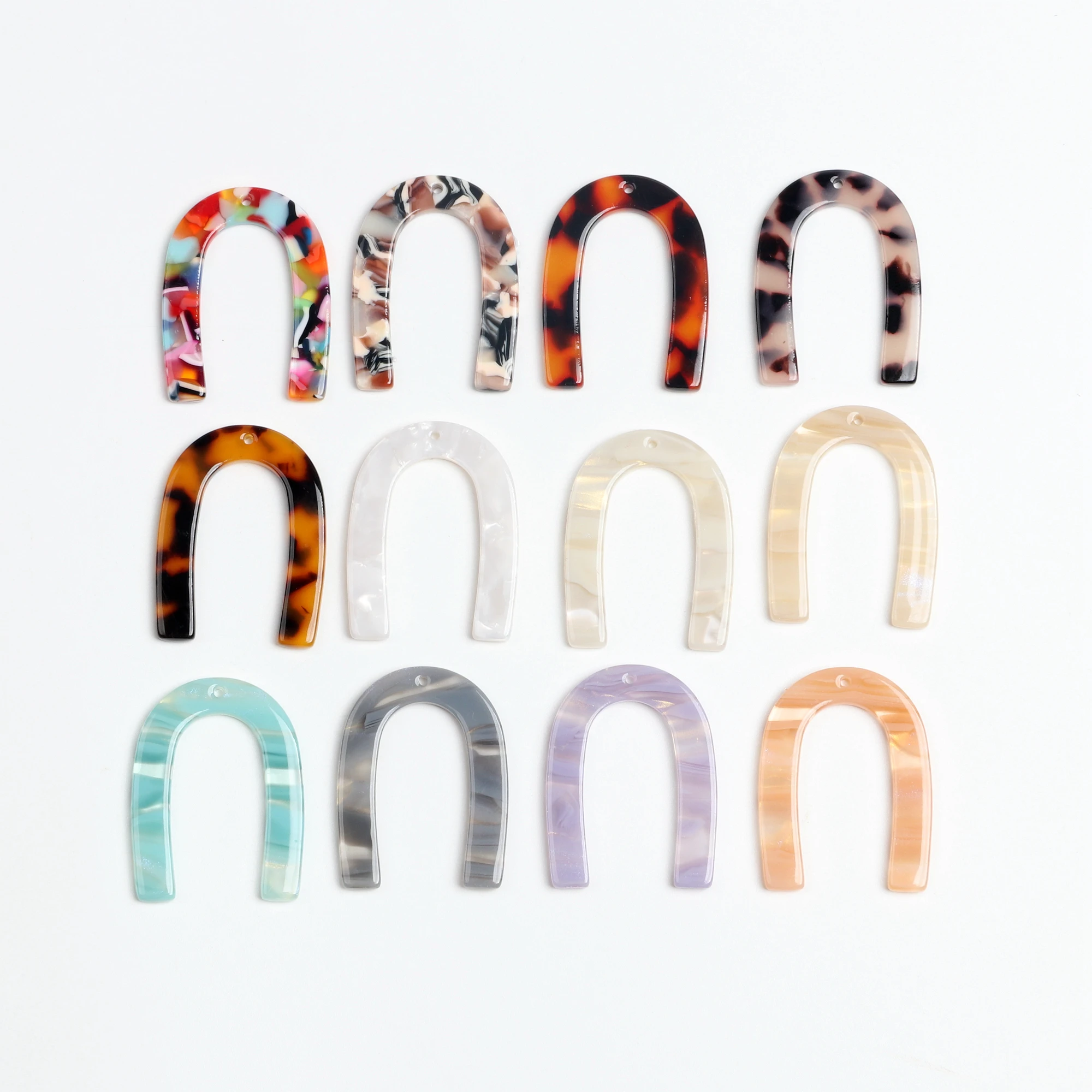 Серьги в виде черепахи подвески из ацетата u образные серьги 35x26 мм ACE250|Шармы| |