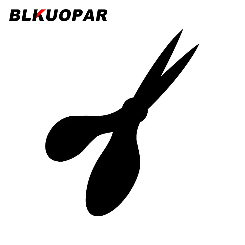 

BLKUOPAR Silhouette Art Scissors Car Stickers Funny Decals Waterproof Graphics Air Conditioner Bumper Decor DIY Vinyl Car Wrap