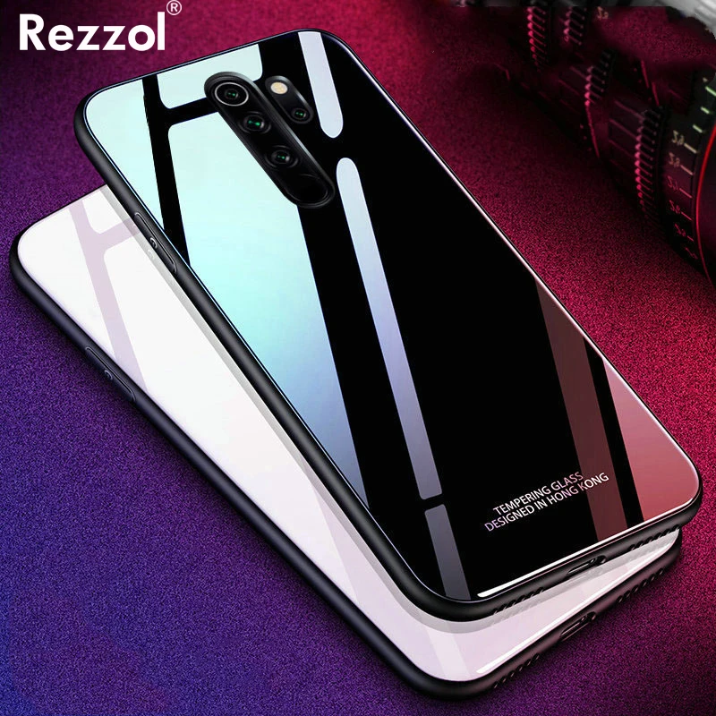 Для Xiaomi Redmi Note 8 Pro Чехол из закаленного стекла чехол жесткого для Note8 ударопрочный