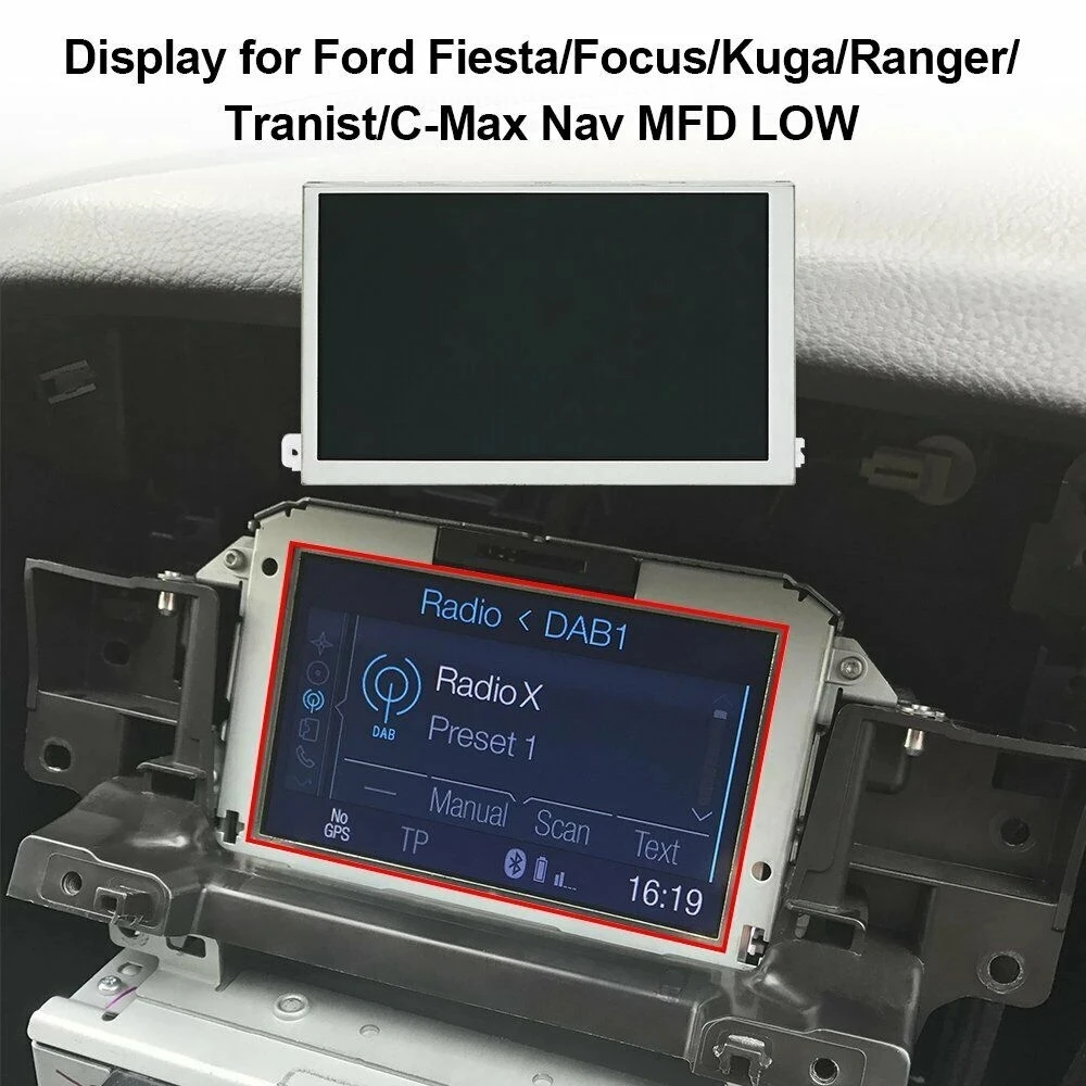 ЖК-дисплей для приборной панели Ford Fiesta Focus Kuga Ranger Transit C-Max Nav MFD LOW - купить по