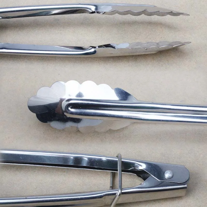 

Stainless Steel BBQ Grilling Tong Salad Bread Serving Tong Non-Stick Kitchen Barbecue Grilling Cooking Tong Kitchen Accessories