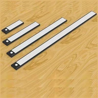 Ultra-thin LED Light Cabinet Lighting PIR Motion Sensor led USB Rechargeable Black Aluminum Kitchen Cabinets Lights Lighting LED