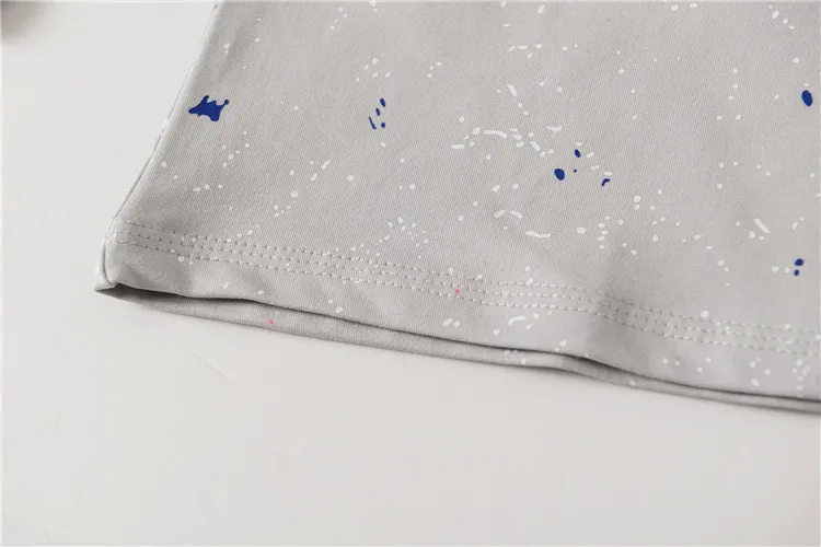 

Women Hoodie Long-sleeved T-shirt with splash-ink paint