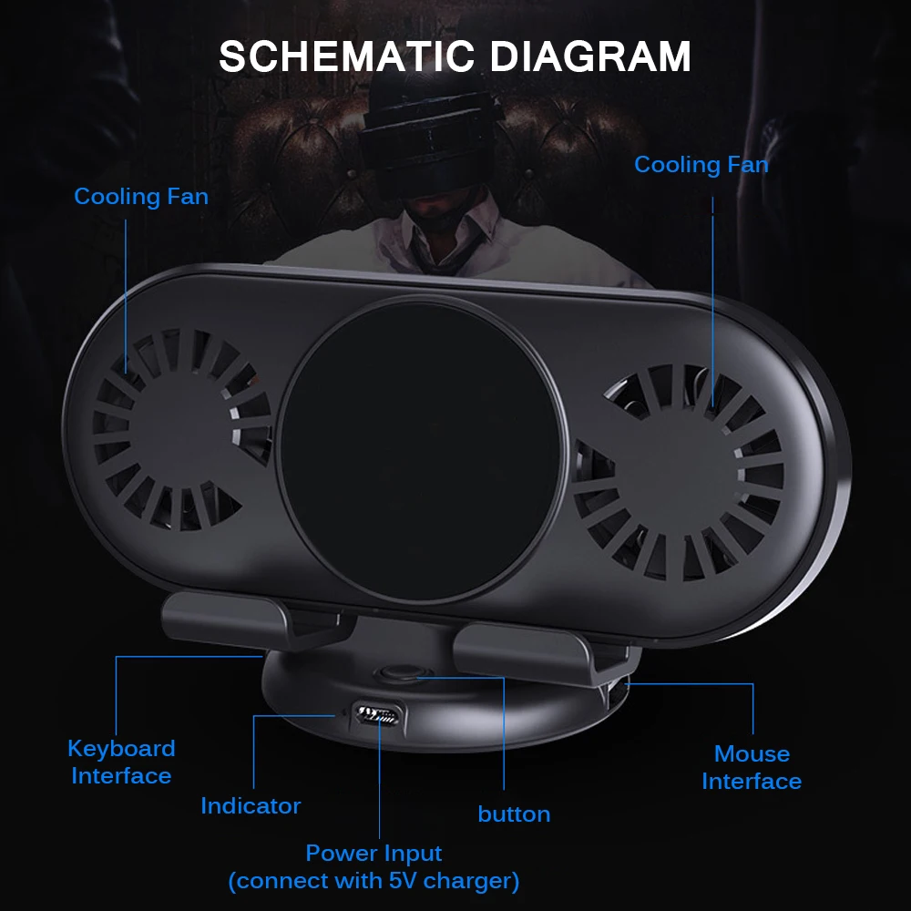 Крутой держатель телефона для Iphone Android Bluetooth игровая клавиатура мышь конвертер