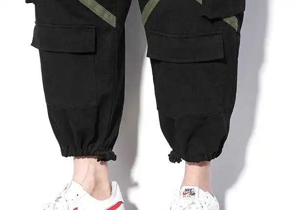 

Hot High Street Fashion Hip Hop Punk grote size Joggingbroek Jogger Broek Mannen Losse harembroek Mens Casual Negen broek m-5XL