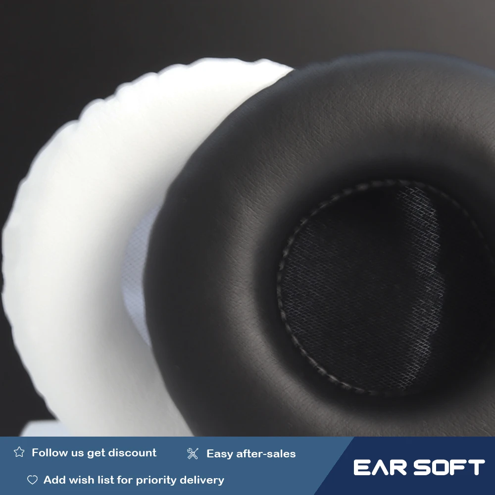 

Earsoft Replacement Ear Pads Cushions for Ultrasone HFI-580, HFI-780 Headphones Earphones Earmuff Case Sleeve Accessories