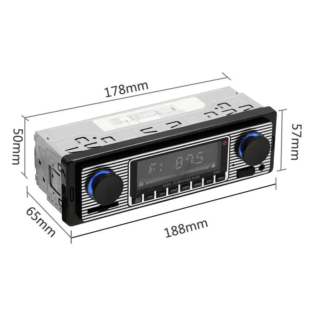 Электроника Авто Поддержка карты FM MP3 автомобиля радио ретро умный игрок легко работать Bluetooth электронные стерео аксессуары