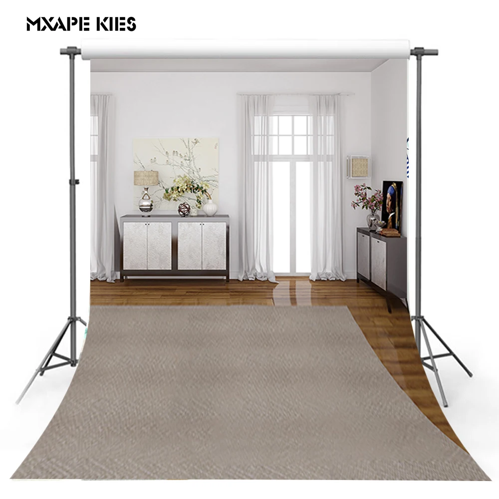 

Simple indoor photo background cloth paper window net red anchor live background white gauze men and women clothing photo backgr