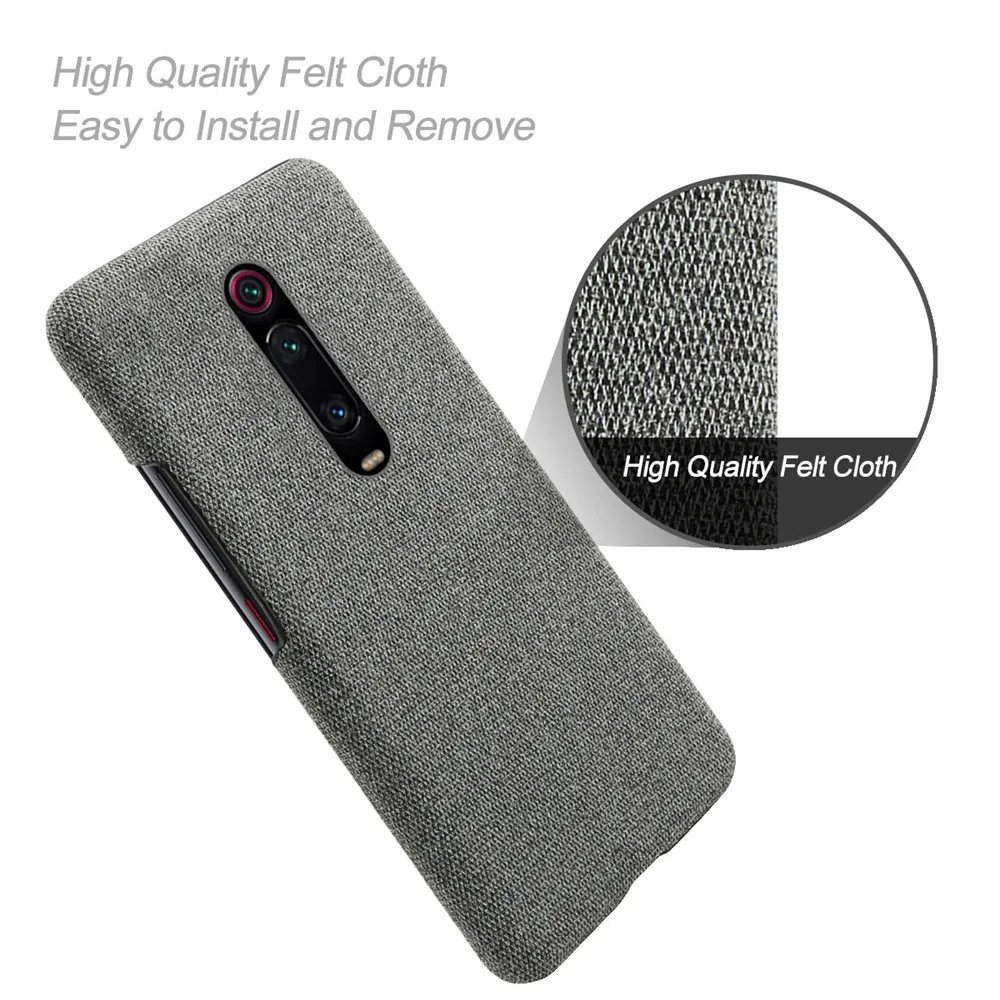 

Anti-slip Ultra Thin Fabric Cloth Case For Xiaomi Mi 9t Pro Anti-Drop Cover for Xiomi Redmi K20 Pro mi 9 t pro Mi 11 Lite 12 12X