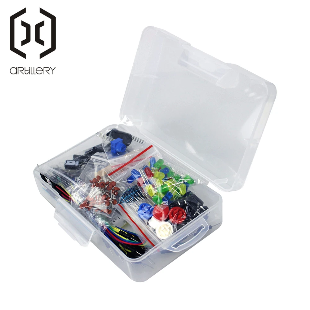 Starter kit резистор/LED/конденсатор/перемычек/макет резистора Комплект с коробку для Arduino DIY комплект