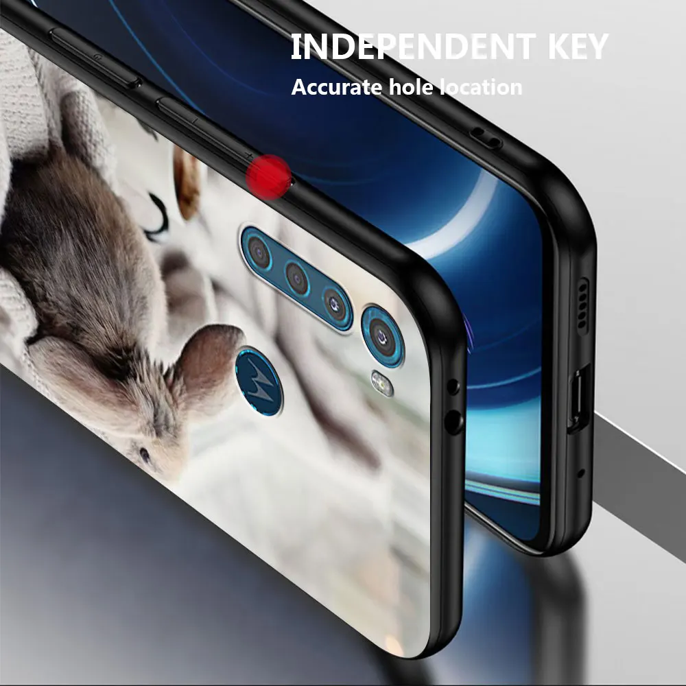 Чехол для Motorola Moto G9 Play One Fusion Plus G8 Power Lite E6s G Stylus черный мягкий защитный чехол